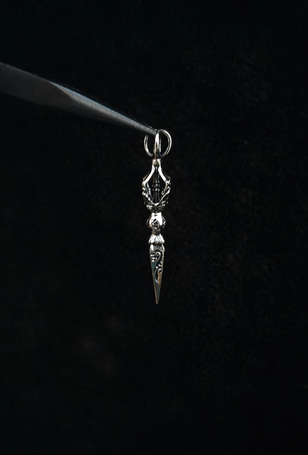 Vintage Spike Pendant With 22" Chain