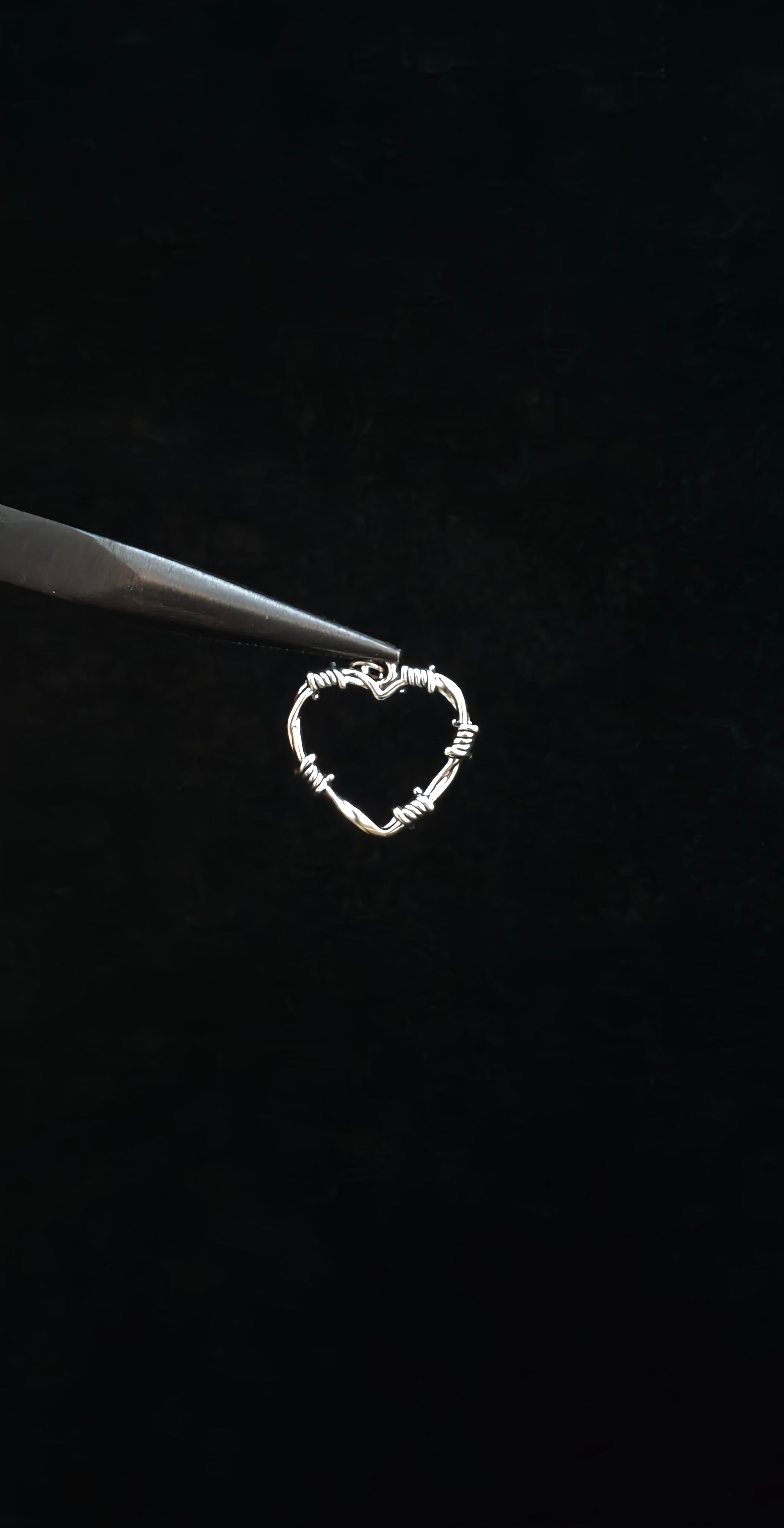 Knotted Heart Pendant With 18" Chain