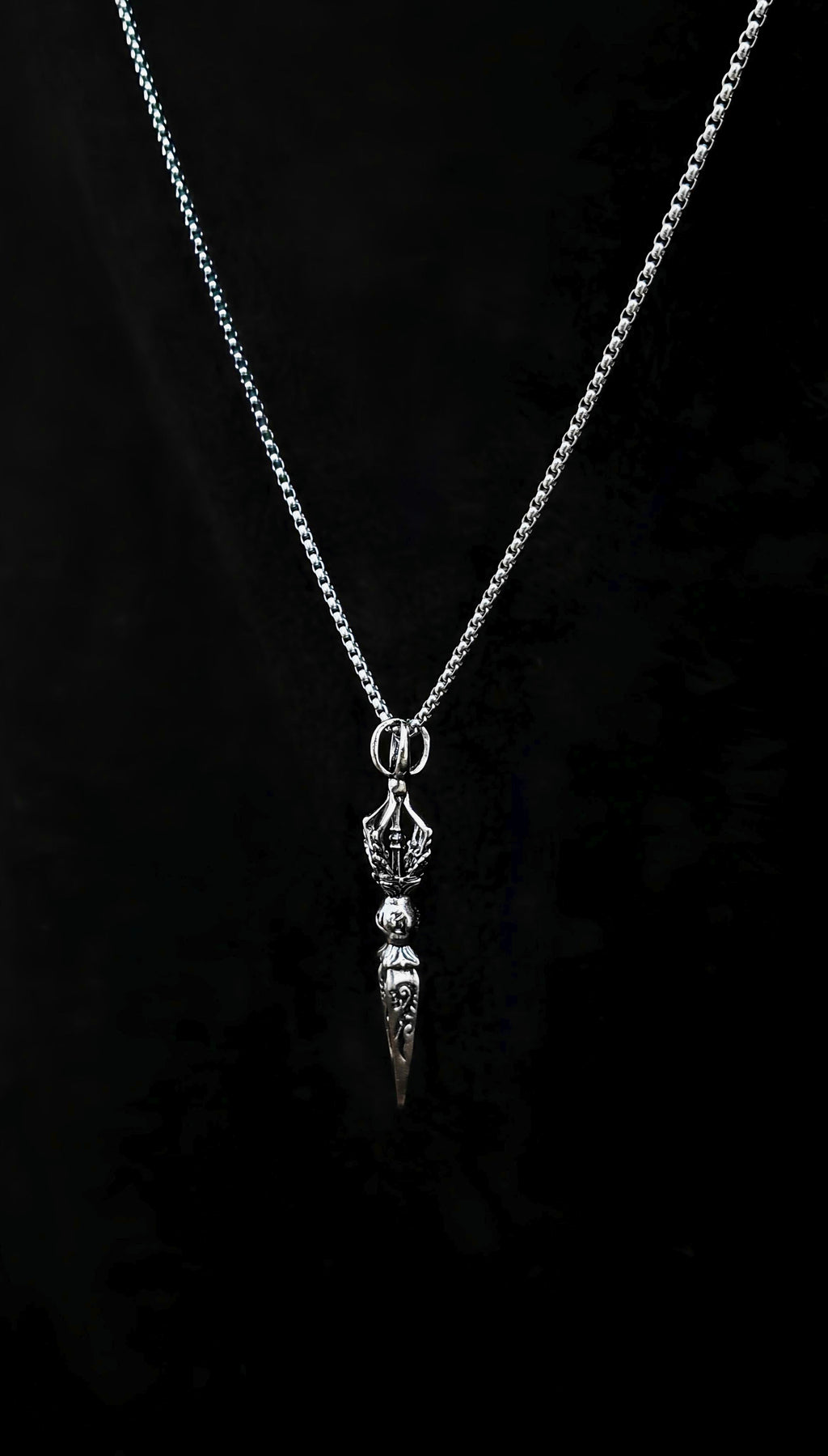 Vintage Spike Pendant With 22" Chain