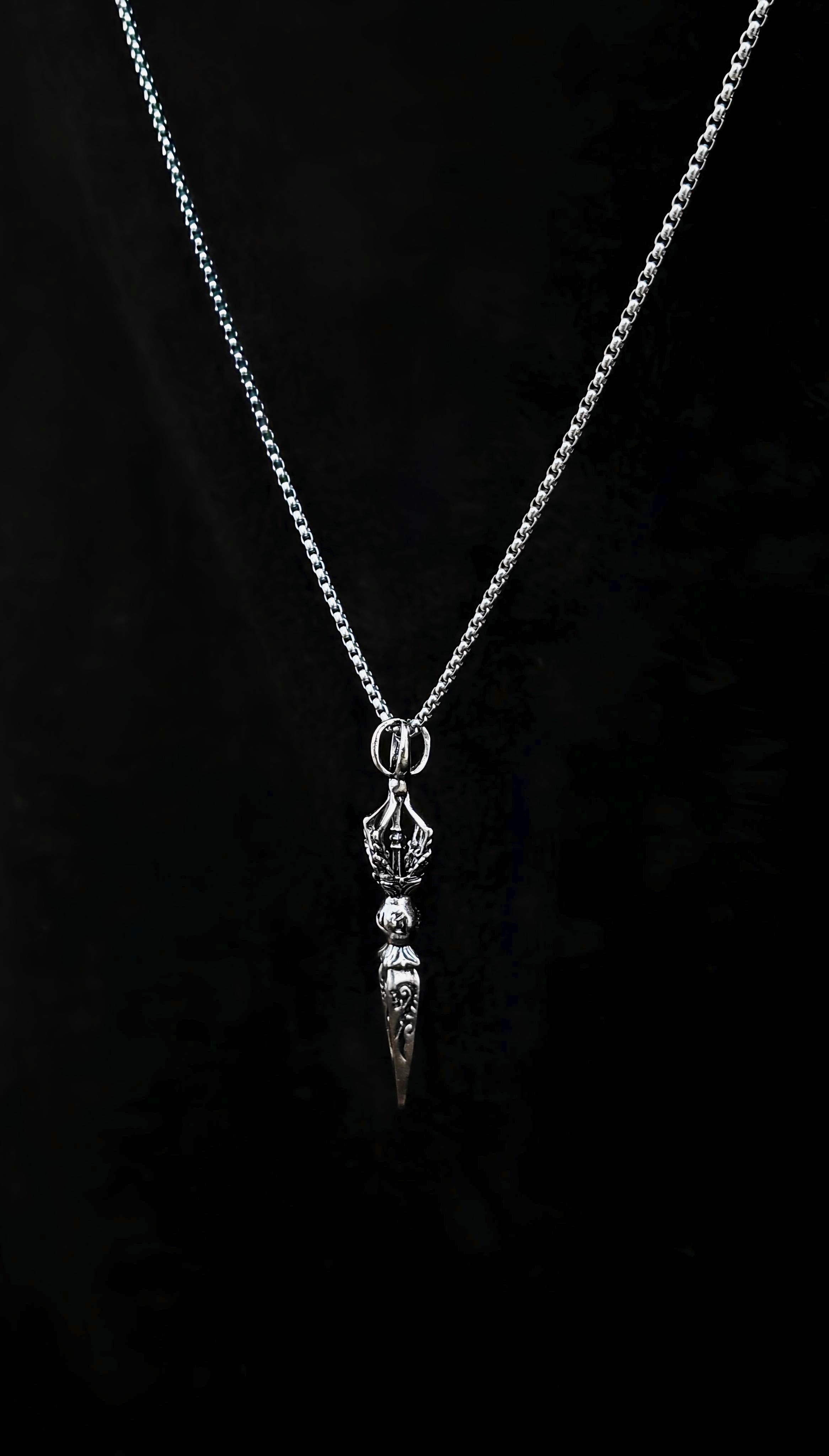 Vintage Spike Pendant With 22" Chain