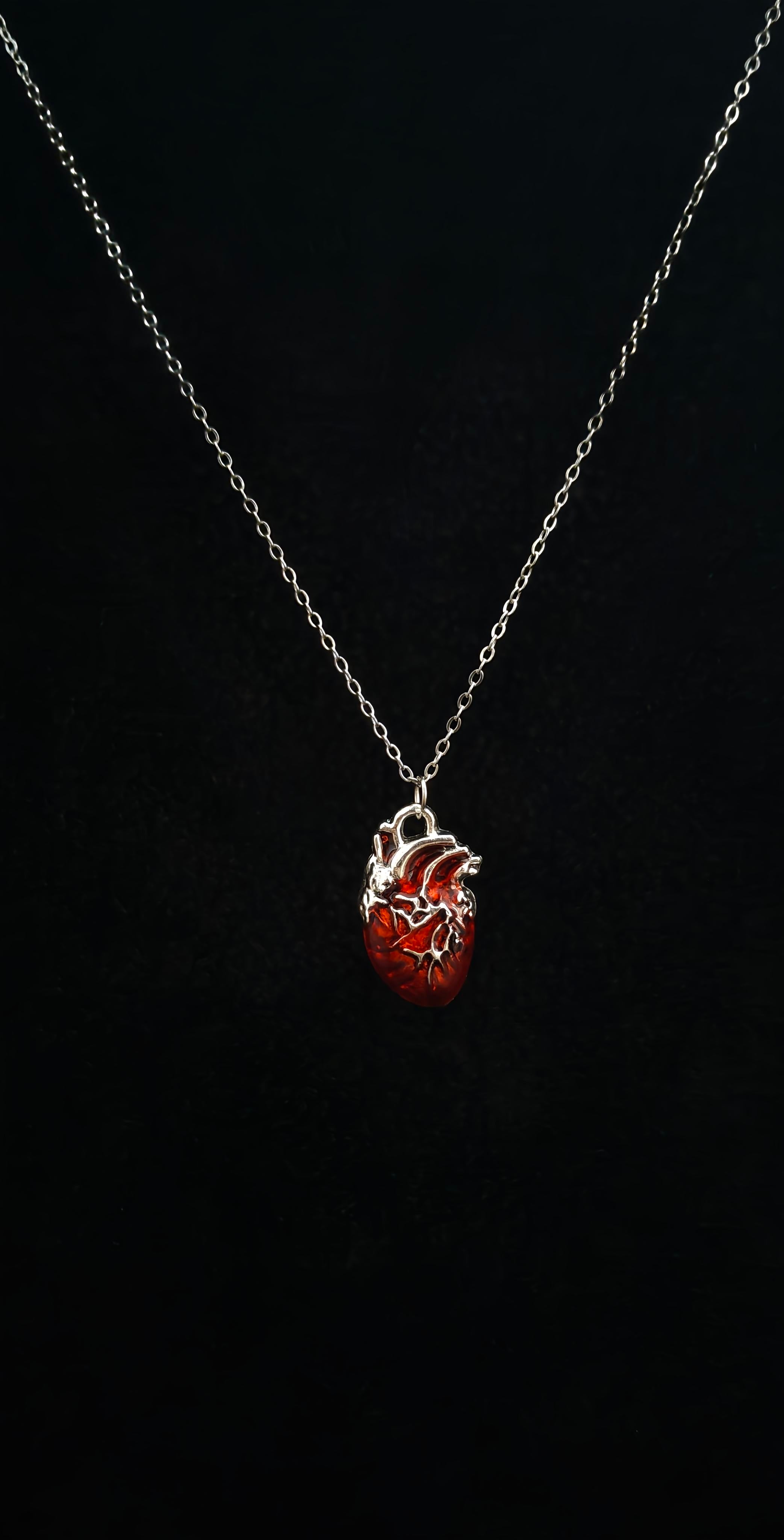 Heart Pendant With 18" Chain