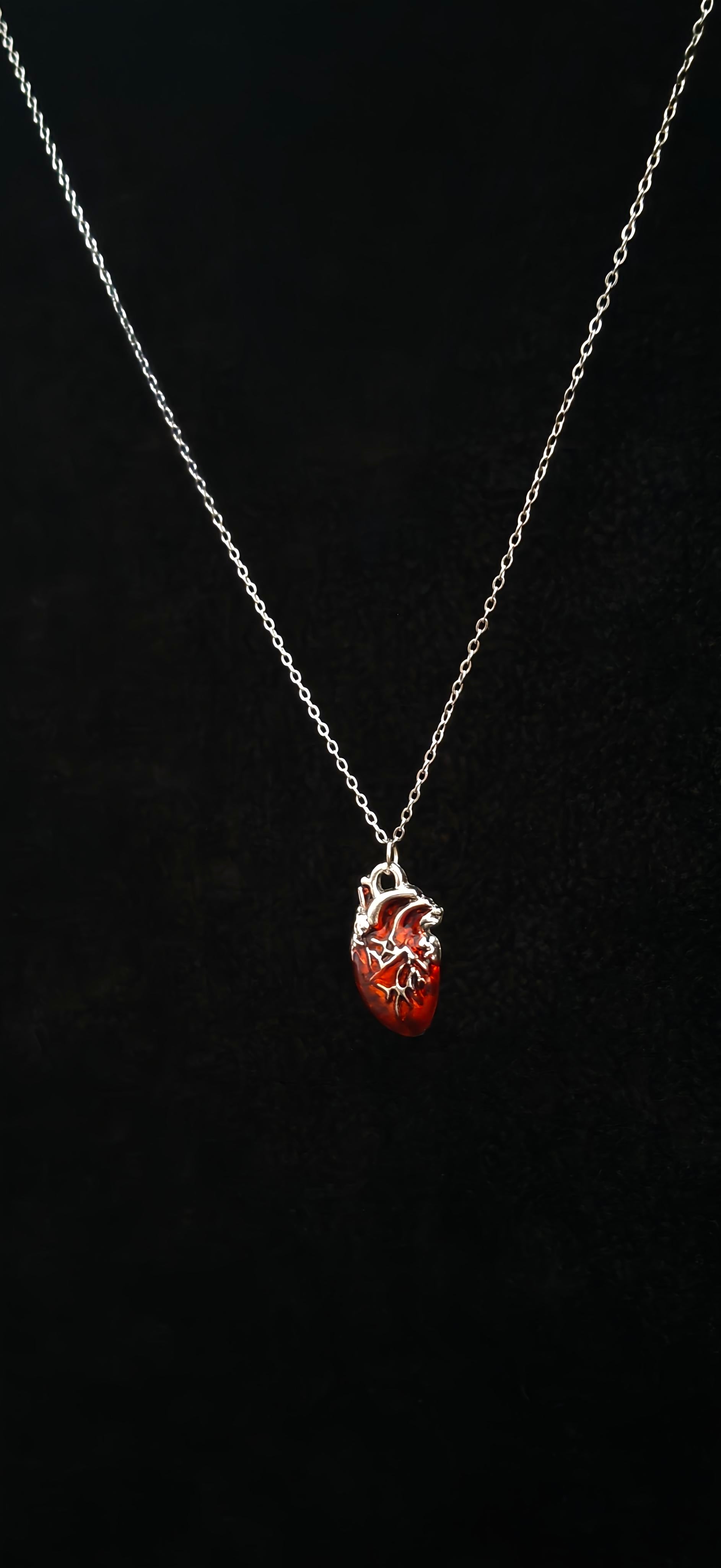 Heart Pendant With 18" Chain
