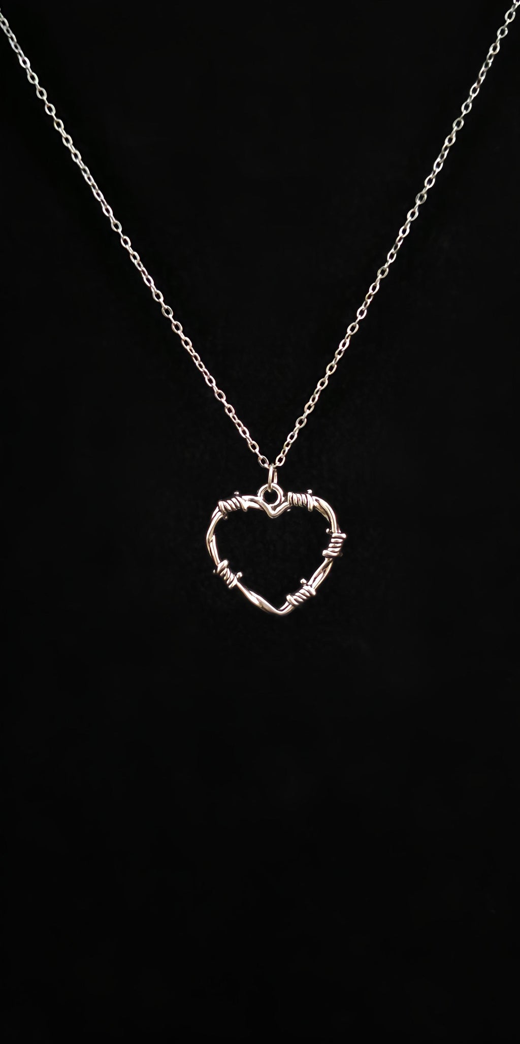 Knotted Heart Pendant With 18" Chain