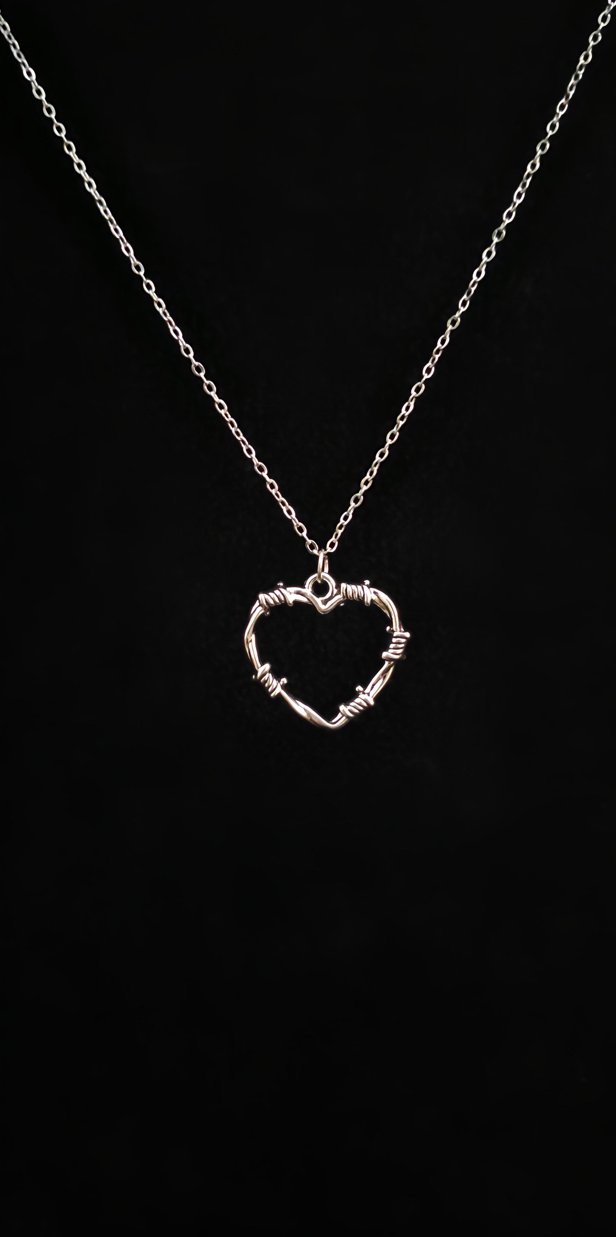 Knotted Heart Pendant With 18" Chain