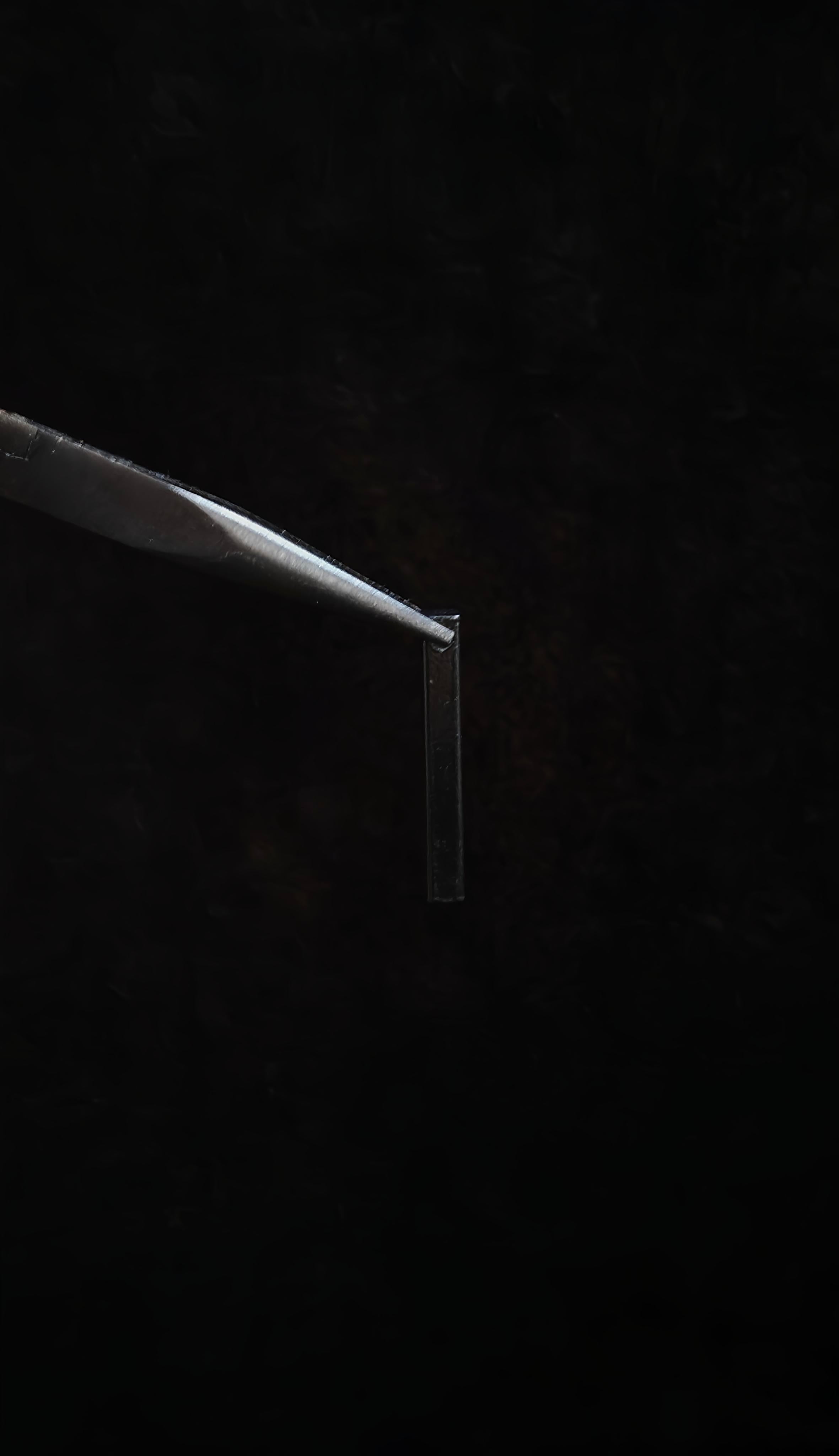 Bar Pendant (Black) With 18" Chain