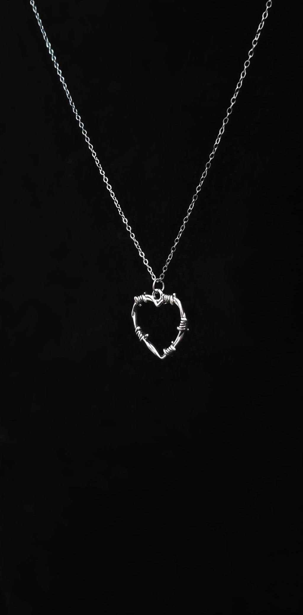 Knotted Heart Pendant With 18" Chain