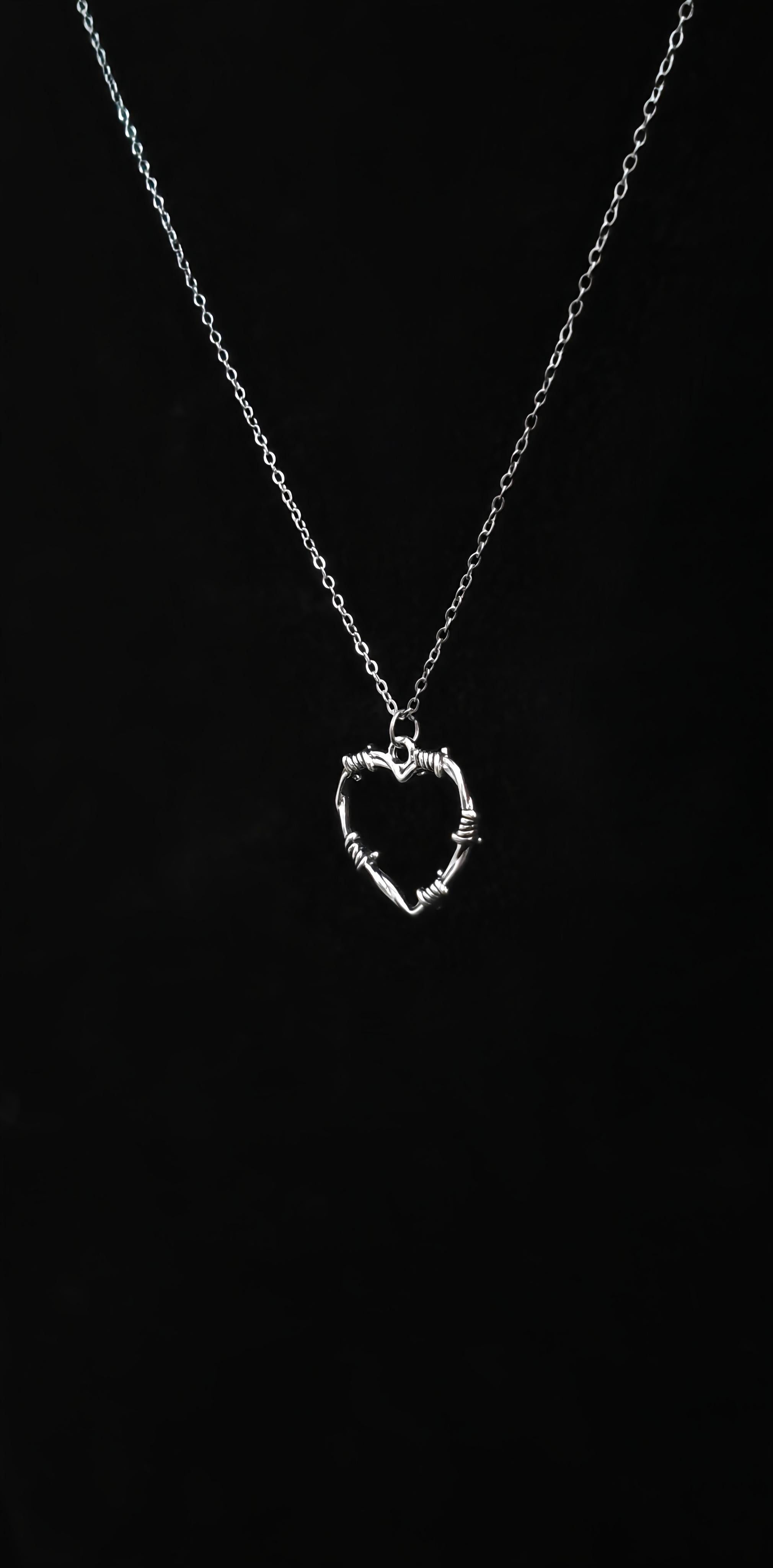Knotted Heart Pendant With 18" Chain
